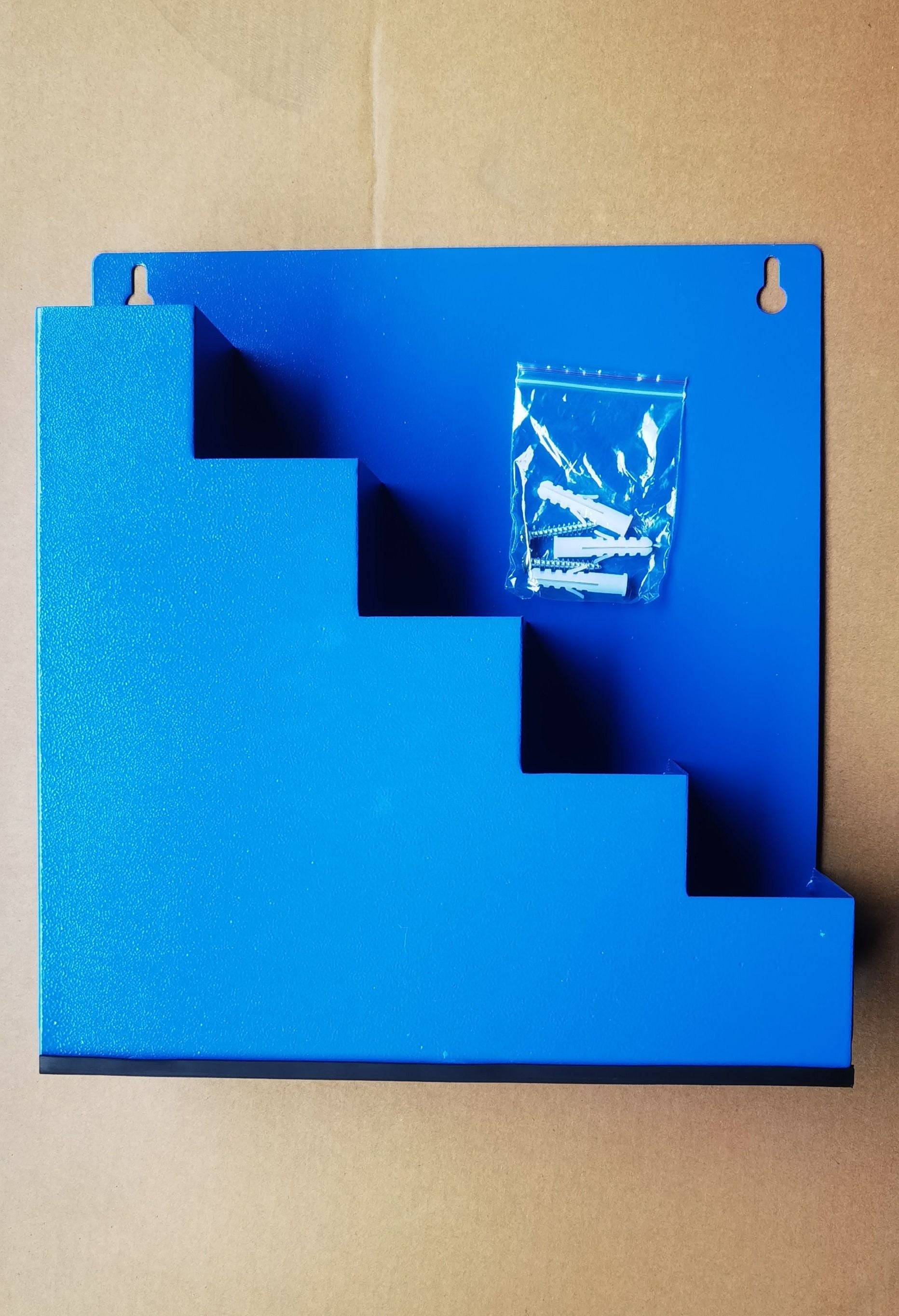 HorzeFix Wandhalter Blau Ordnungsbox Kabelbinderset mit 5x 100 Stück in Schwarz-1