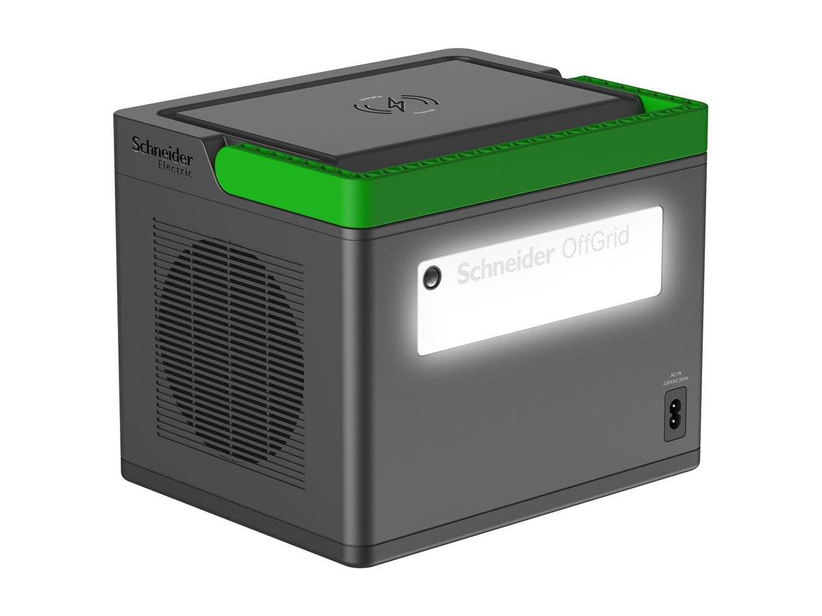 APC Schneider OffGrid 730 - Tragbares kraftwerk - LCD, Lithium-Ionen, 2 CEE 7/3 Schuko-Steckdosen, Sinuswelle, 3 USB-A,-1