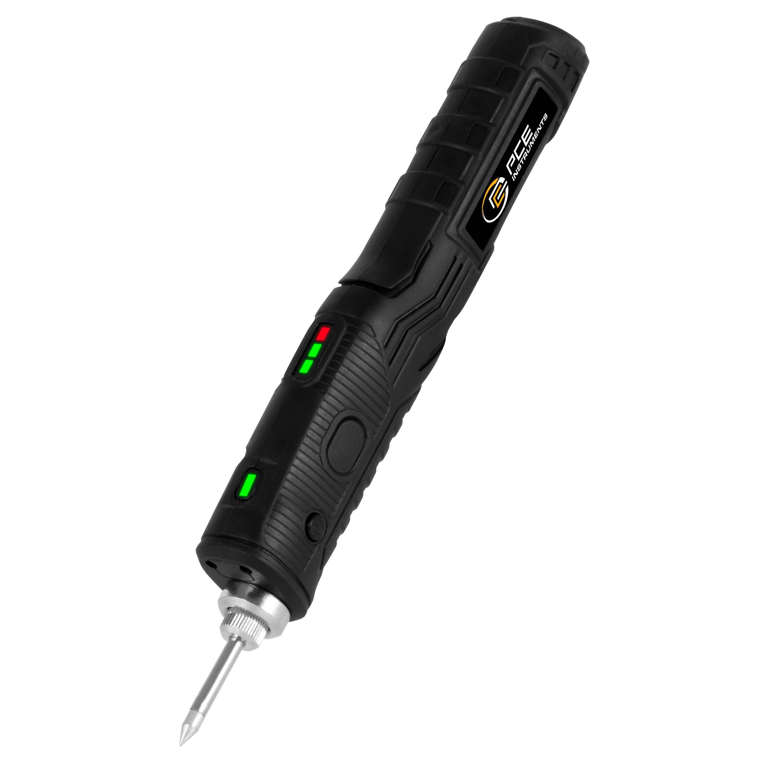 PCE Instruments Akku Lötkolben PCE-ESI 100 |0 .. 480 °C |inkl. Halterung und Schwamm |Leistung 8 W |Aufheizzeit ca. 20 s