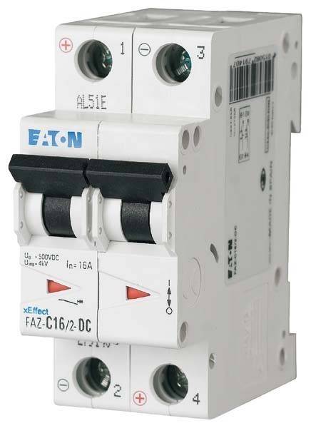 Eaton (Moeller) Leitungsschutzschalter C 2A, 2p FAZ-C2/2-DC-0