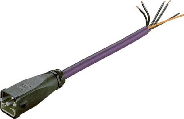 PROFIBUS ECOFAST Hybrid Plug 180 (ECOFAST Cu); 2x Cu; 4x1,5 mm2 Cu Buchseneinsatz Hanbrid-Stecker 1 Packung=5 Stück.