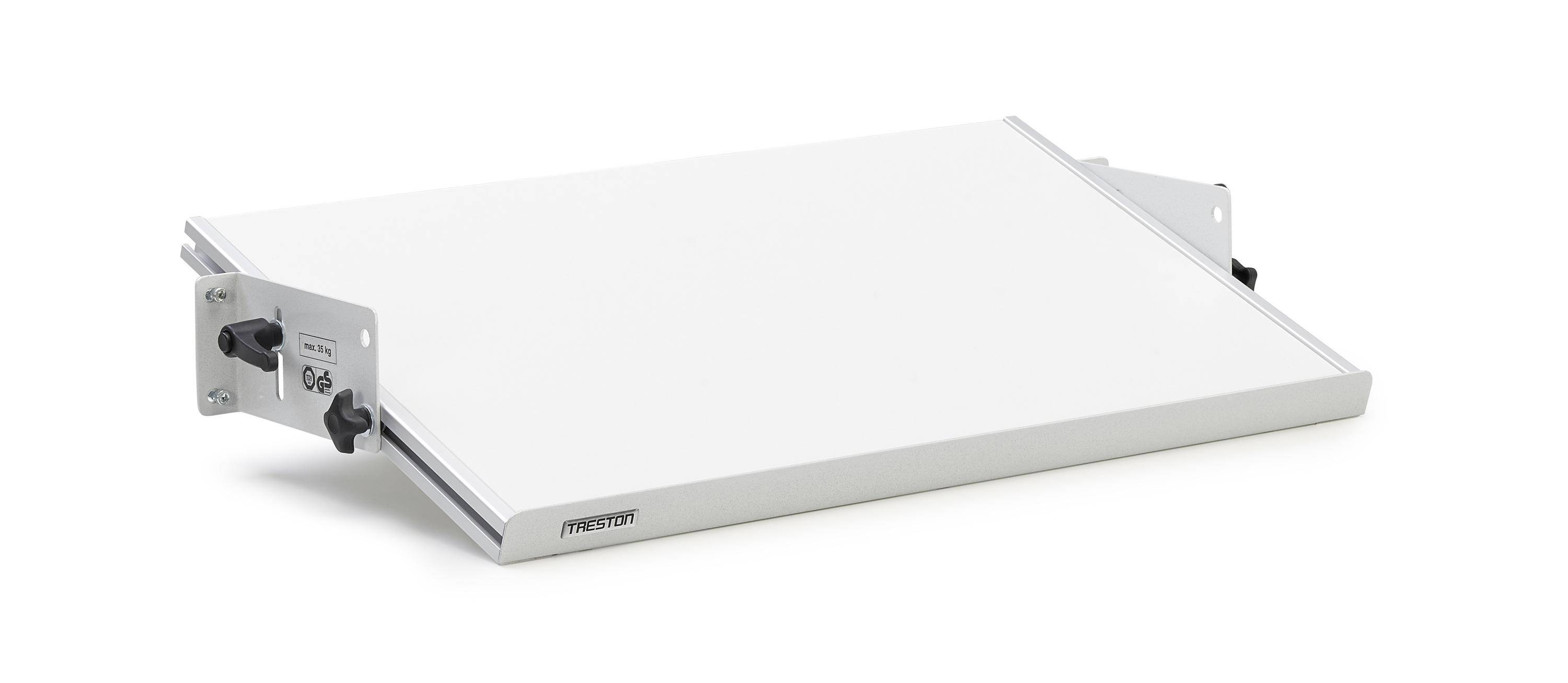Treston Etagenbord ASH70, neigbar, passend für WB-Arbeitstisch mit 1500/1800 mm Breite, BxT 660x400 mm-0
