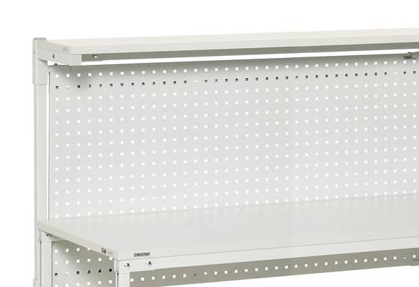 Treston Lochplatte RL120 für TPH-Arbeitstisch mit 1200 mm Breite. BxH 1115x750 mm, ESD
