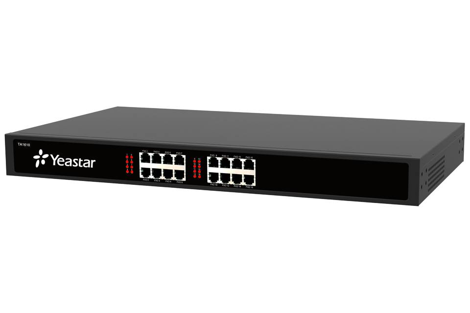 Yeastar VoIP-Gateway TA1610 16xFXO RJ11 bzw. 1xFXO RJ21-0