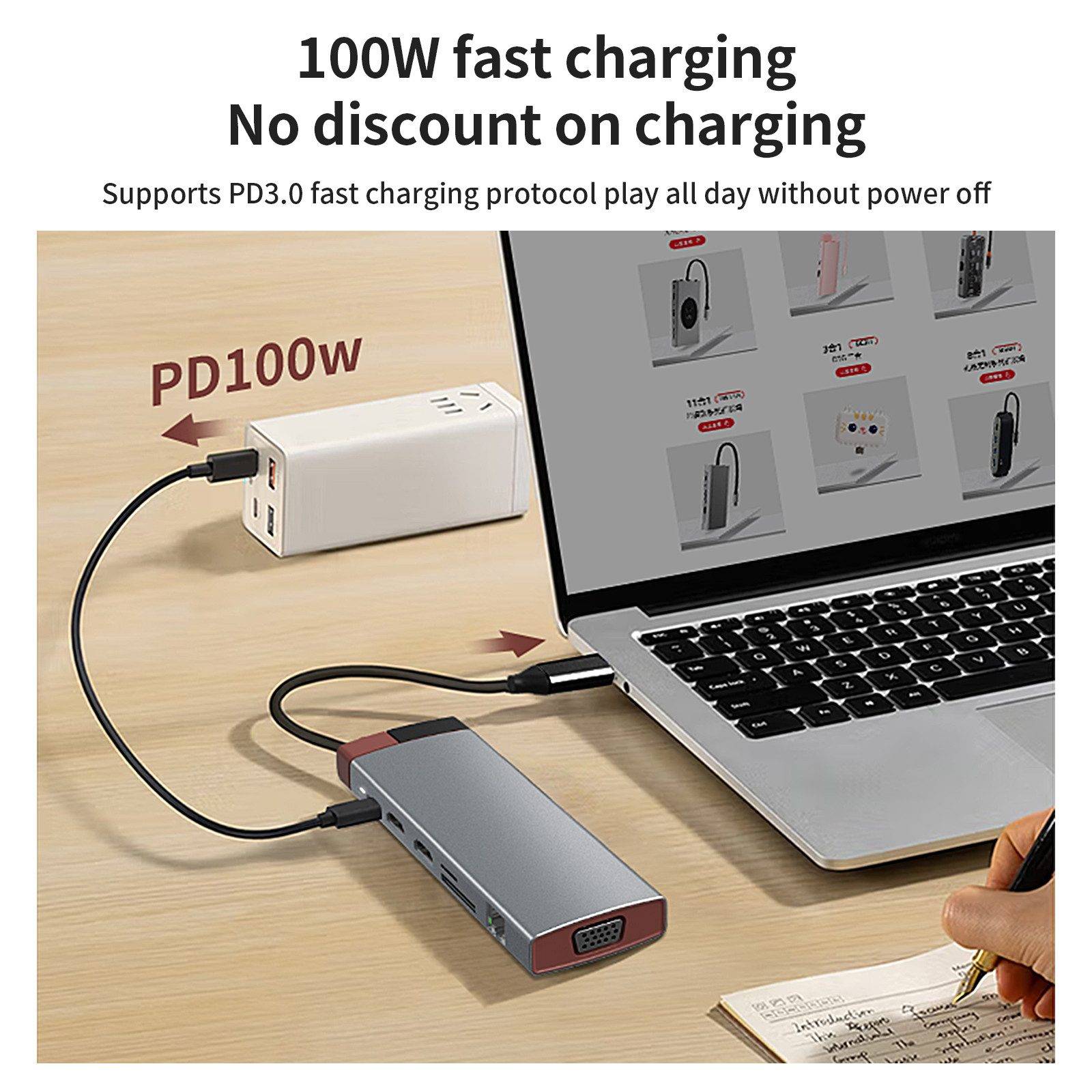 USB-C Hub Docking-12-L (12-in-1)-4