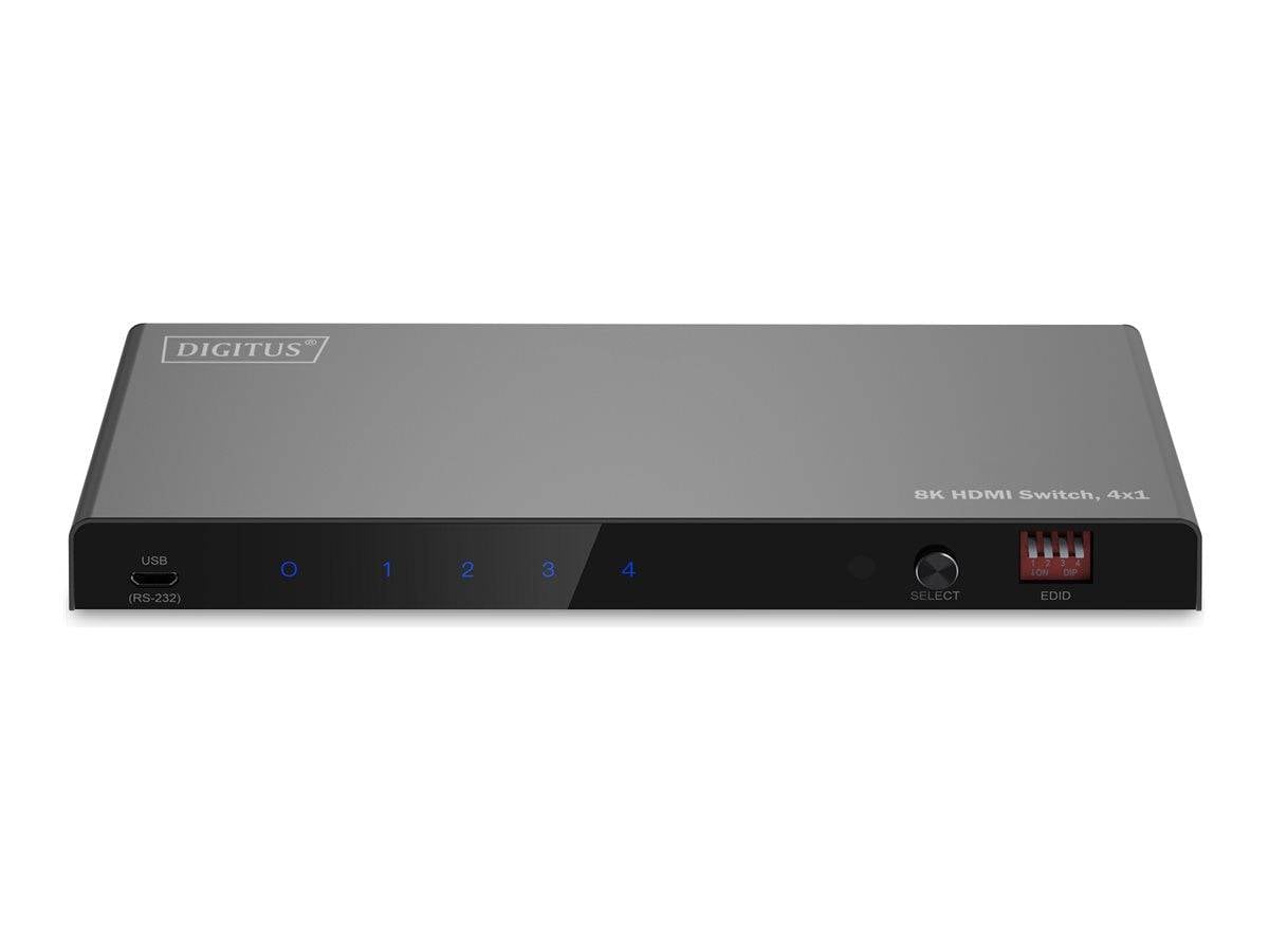 DIGITUS HDMI Switch 4x1 8K/60Hz Multimedia-Technik Verteiler-1