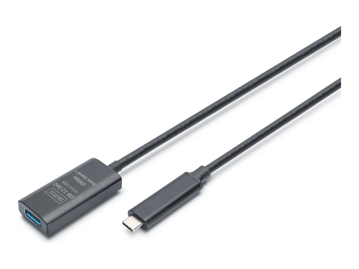 DIGITUS - Aktives USB 3.2 Gen2 10G Verlängerungskabel, USB-C - USB-A, 5m-1