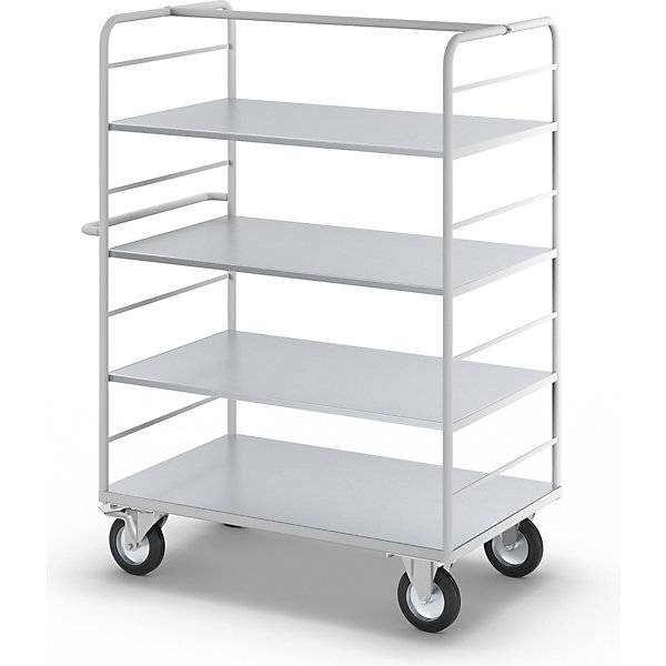 ESD-Etagenwagen mit 2 Seitenwänden Ladeflächen-LxB 1175 x 720 mm 4 Etagen. TAKKT Industrial & Packaging GmbH-3