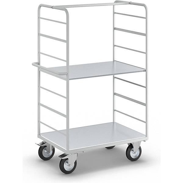 ESD-Etagenwagen mit 2 Seitenwänden Ladeflächen-LxB 975 x 620 mm 2 Etagen. TAKKT Industrial & Packaging GmbH-0