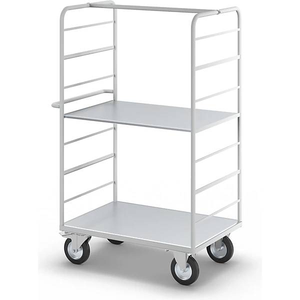 ESD-Etagenwagen mit 2 Seitenwänden Ladeflächen-LxB 975 x 620 mm 2 Etagen. TAKKT Industrial & Packaging GmbH-4
