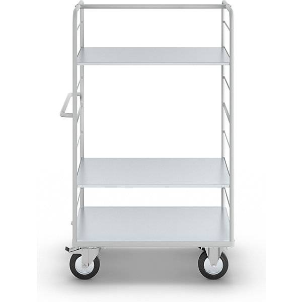 ESD-Etagenwagen mit 2 Seitenwänden Ladeflächen-LxB 975 x 620 mm 3 Etagen. TAKKT Industrial & Packaging GmbH-2