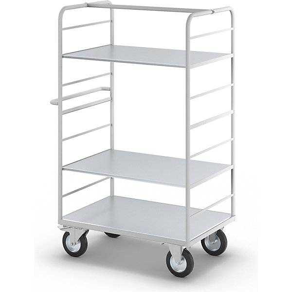 ESD-Etagenwagen mit 2 Seitenwänden Ladeflächen-LxB 975 x 620 mm 3 Etagen. TAKKT Industrial & Packaging GmbH-4