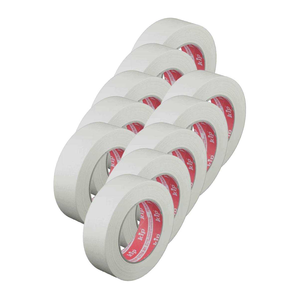 10er Pack Kip® 301 Feinkrepp extra - Kreppband 36 mm-0
