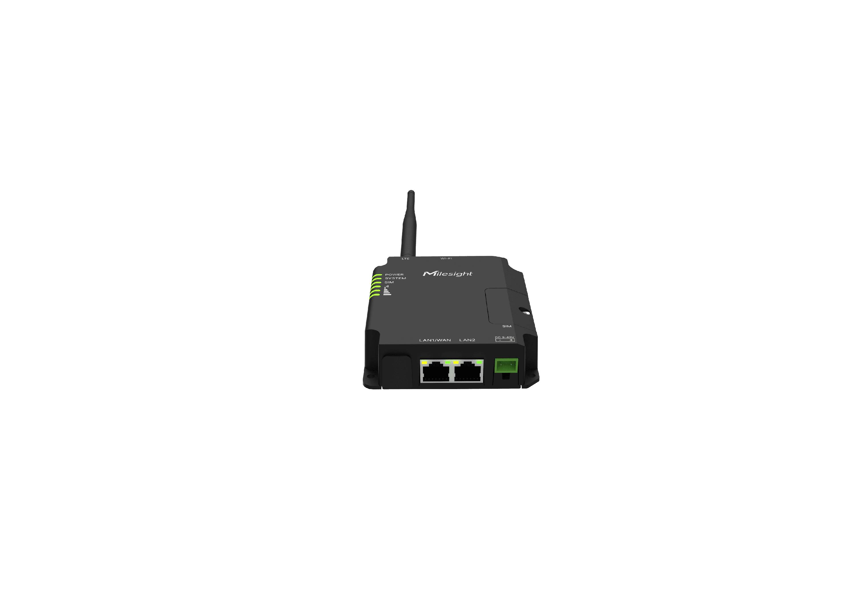 MILESIGHT IOT - Industrial Cellular Router UR32L-L04EU-P 3G 4G PoE - Router - 0,1 Gbps-0