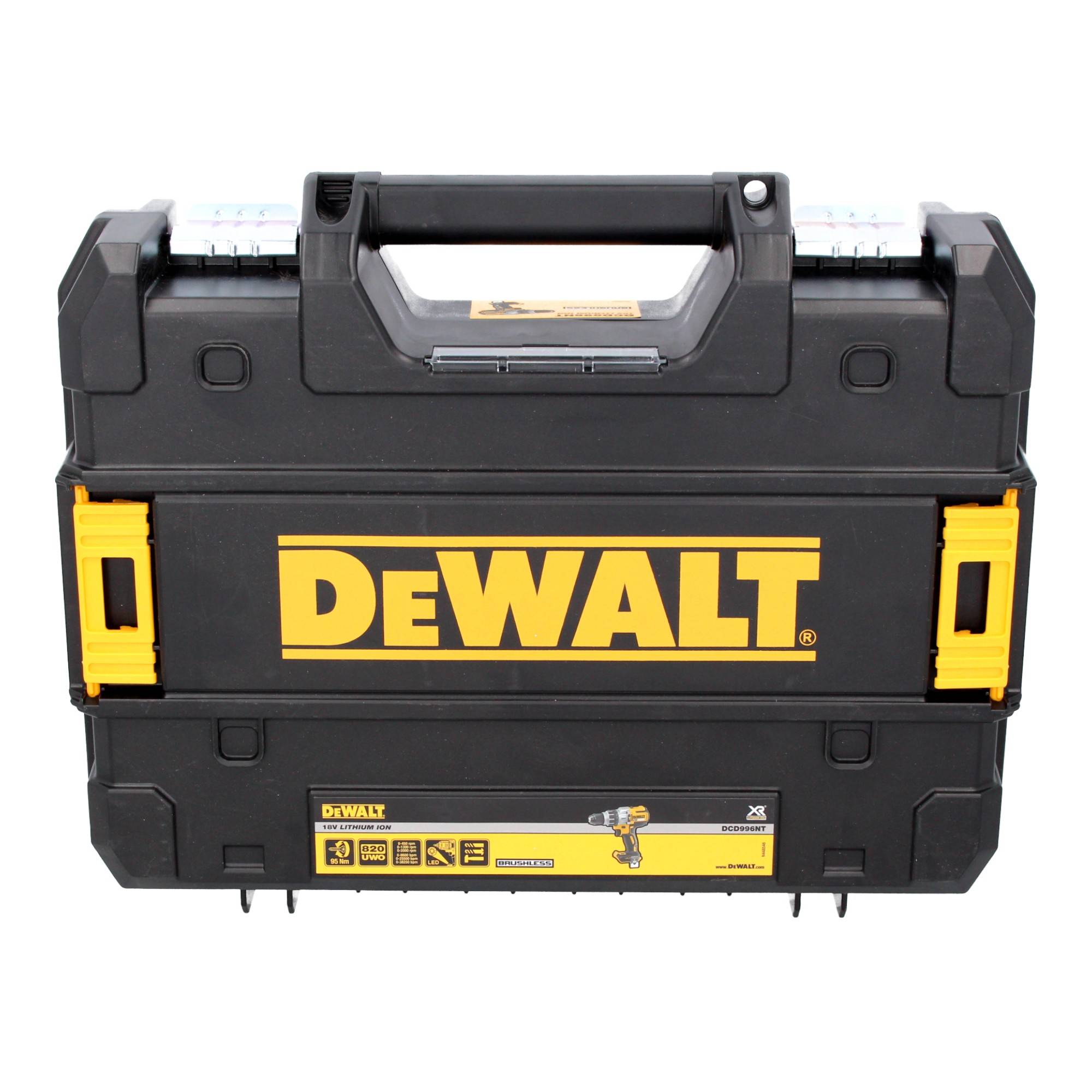 DeWalt DCD 996 M2T Akku Schlagbohrschrauber 18 V 95 Nm Brushless + 2x Akku 4,0 Ah + Ladegerät + TSTAK-4