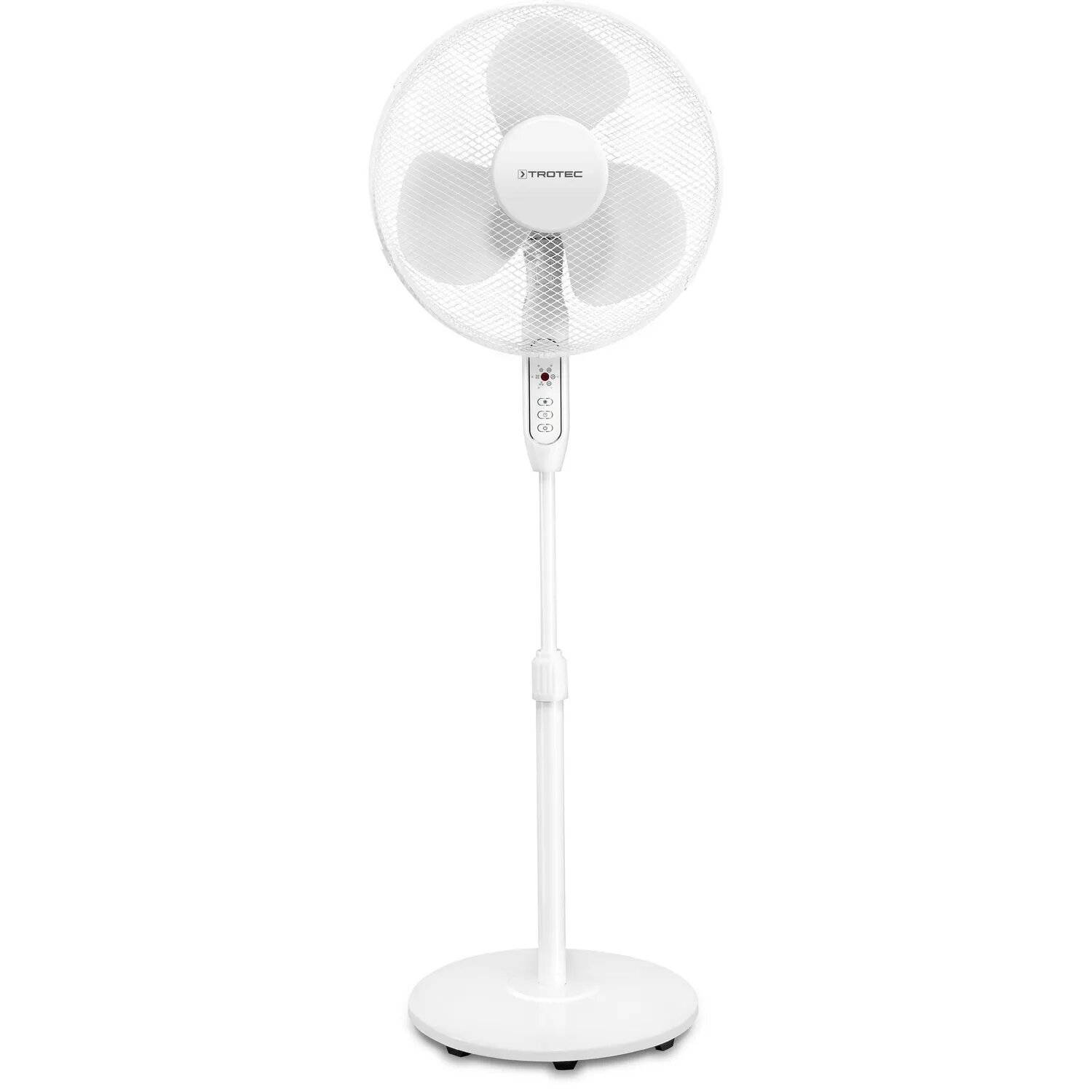 Trotec Standventilator TVE 25 S, 40 W, 80° Oszillation, Timer, IR-Fernbedienung, weiß