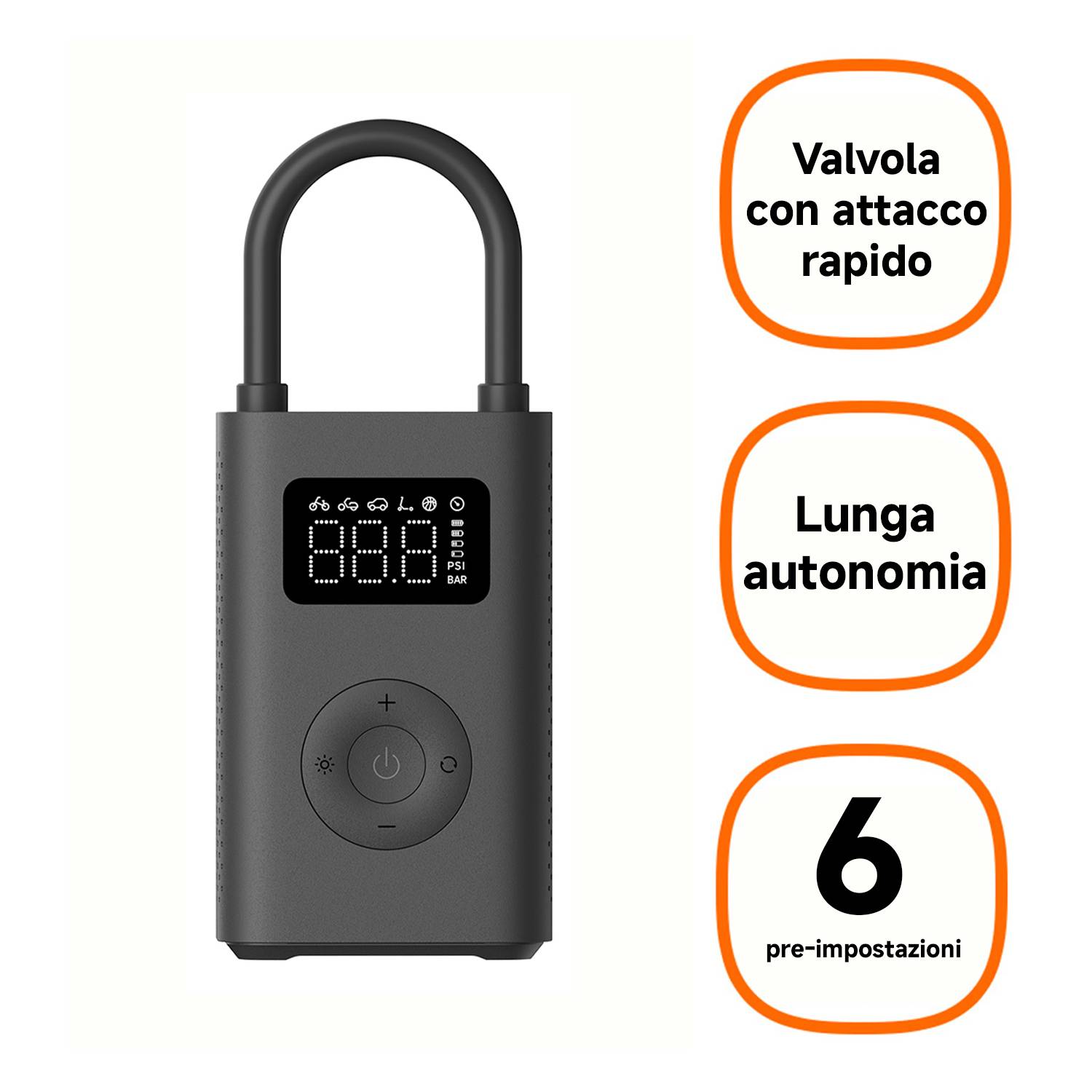 Xiaomi MI PORTABLE ELECTRIC AIR ACCS Schwarz-1