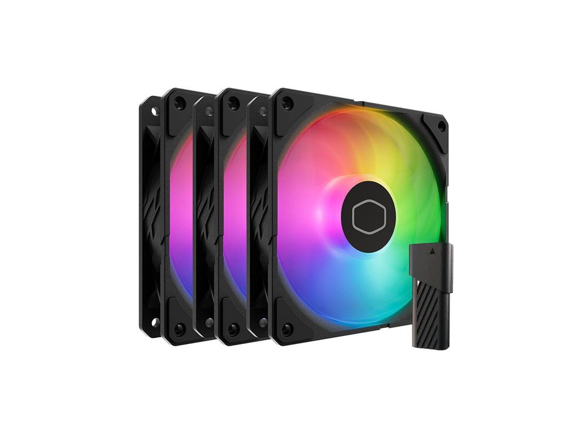 Cooler Master SickleFlow Edge 120 - Gehäuselüfter - 120 mm - Schwarz (Packung mit 3)-0
