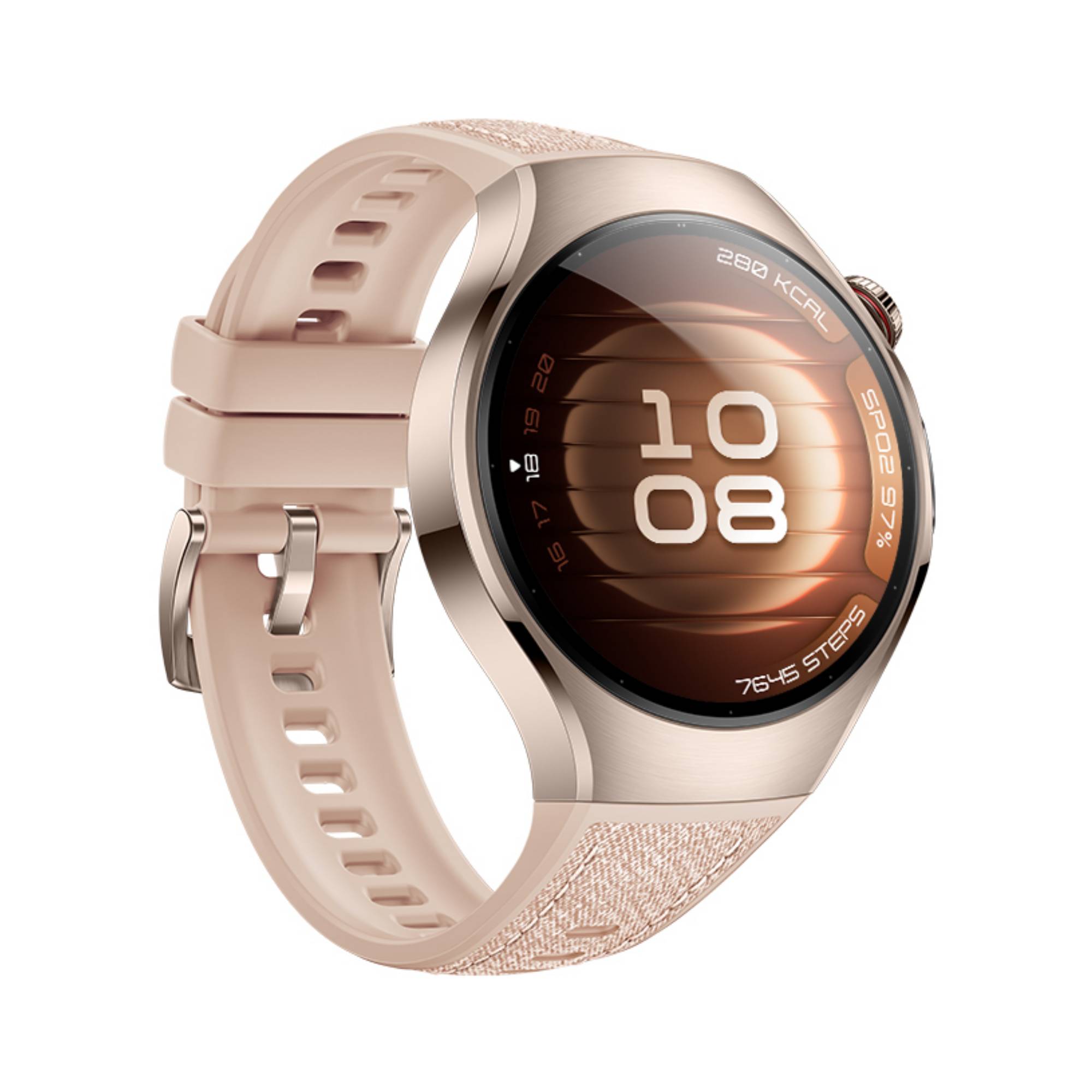 Huawei Watch 5 - 42 mm - 904L stainless steel - intelligente Uhr mit Riemen - Verbundmaterial - Handgelenkgröße: 120-180-2
