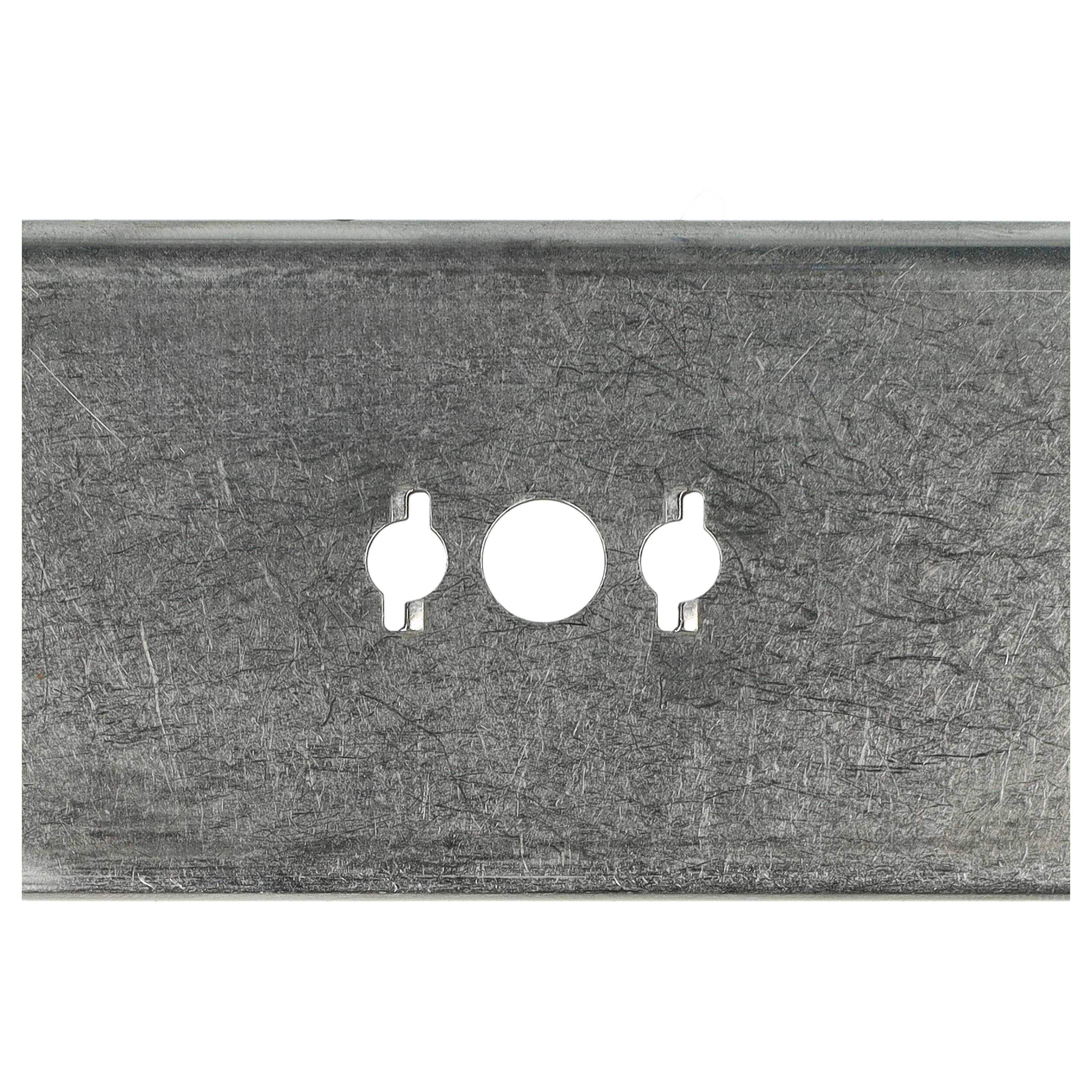 vhbw 4x Ersatz-Messer kompatibel mit Wolf-GARDEN 22AXDAHA650 | 22AXBACA650 Rasenmäher - Ersatzklinge Silber, Edelstahl-3