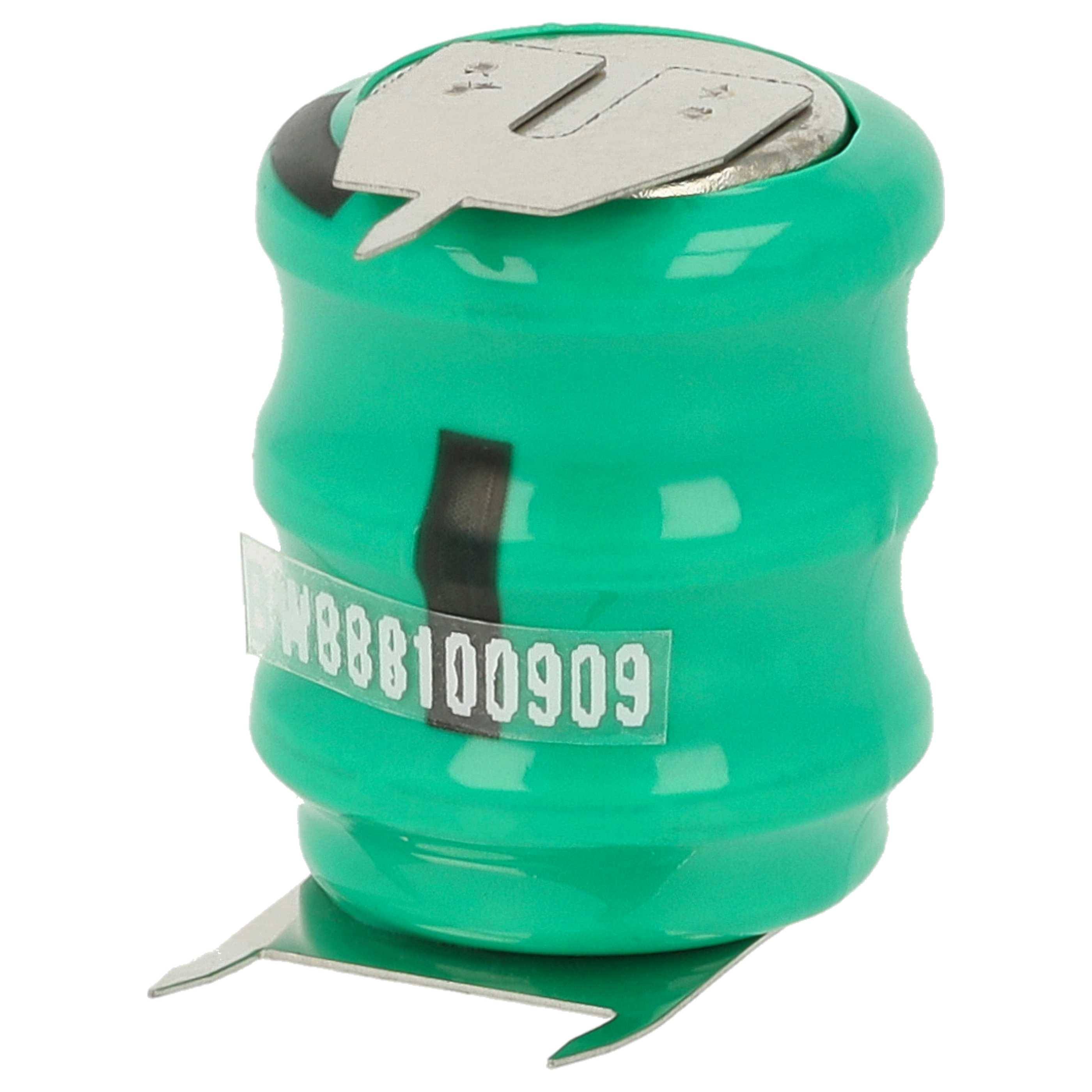 vhbw 5x NiMH Ersatz Knopfzellen-Akku Typ V80H 3-Pins 80mAh 3,6V | kompatibel mit Modellbau-Akkus, Solar-Leuchten uvm.-1