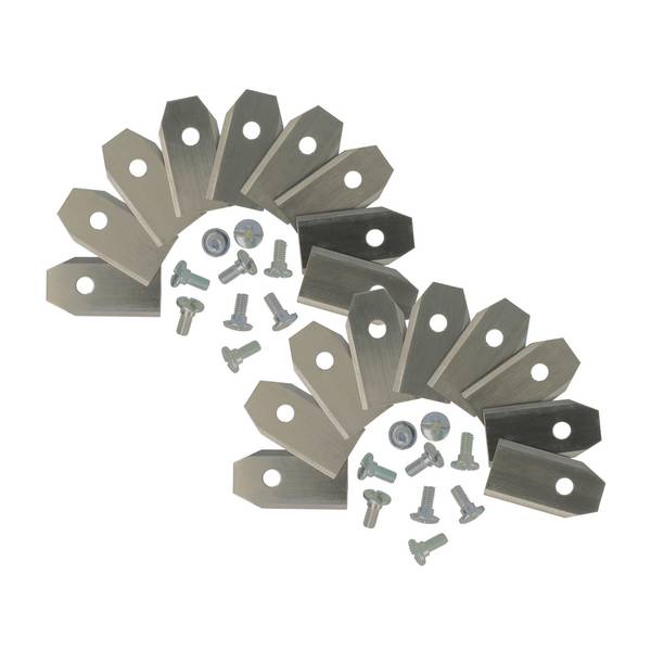 vhbw 18x Ersatz-Messer kompatibel mit Yard Force MB800 | MB400, NX60i, NX100i, Mowbest 805 Rasenmäher - Ersatzklinge
