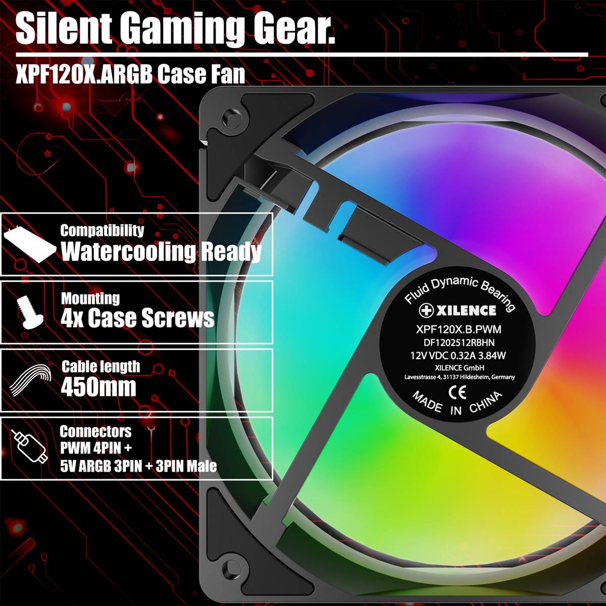 XILENCE Performance X XF083, 120mm ARGB LED Lüfter-3