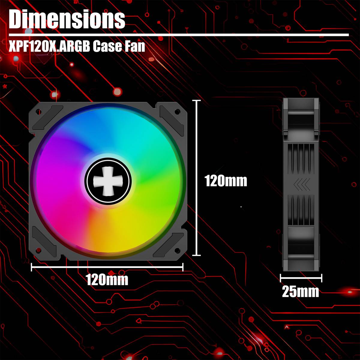 XILENCE Performance X XF083, 120mm ARGB LED Lüfter-4