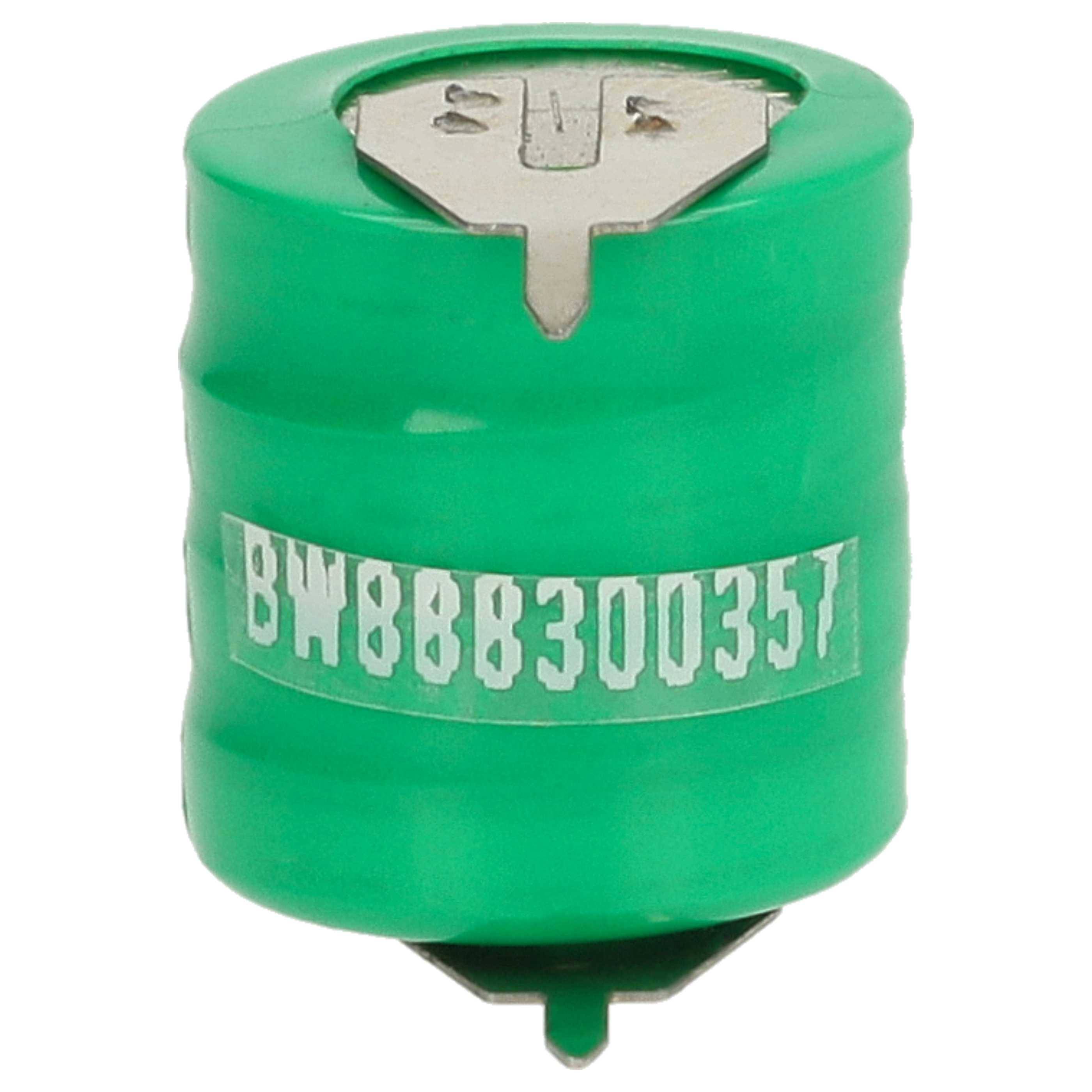 vhbw 10x NiMH Ersatz Knopfzellen-Akku Typ 4/V15H 2-Pins 20mAh 4,8V kompatibel mit Modellbau-Akkus, Solar-Leuchten uvm.-2