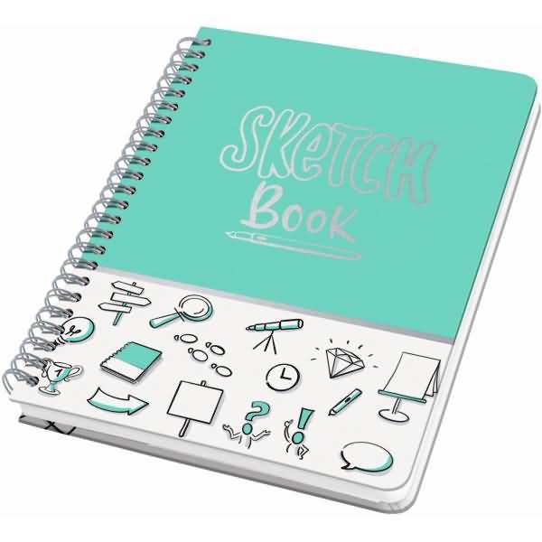 Spiral-Notizbuch Jolie Dot-Lineatur ca. A5 Sketch Book 120 Seiten 120g-0