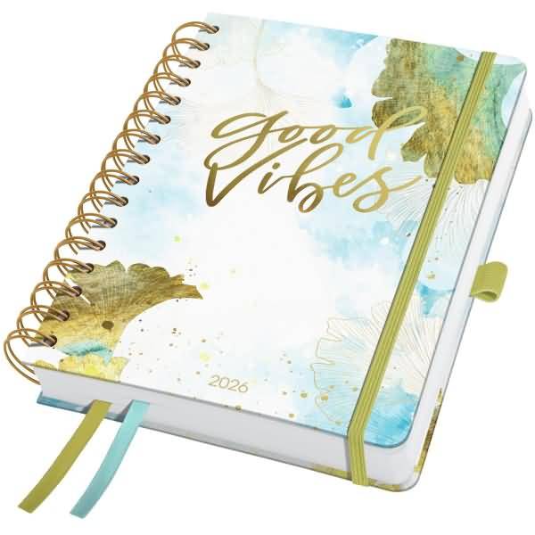 Spiral-Kalender Jolie ca. A5 Good Vibes 2026-0