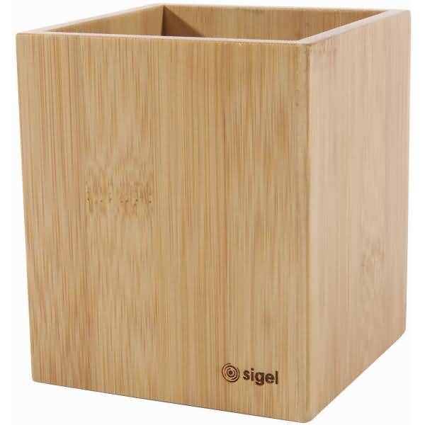 sigel Stifteköcher Eyestyle, aus Bambus, quadratisch (8204085)-1