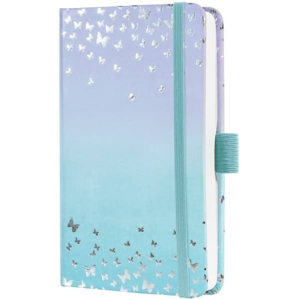 Wochenkalender Jolie ca. A6 Hardcover Butterfly Confetti Sky 2026-2