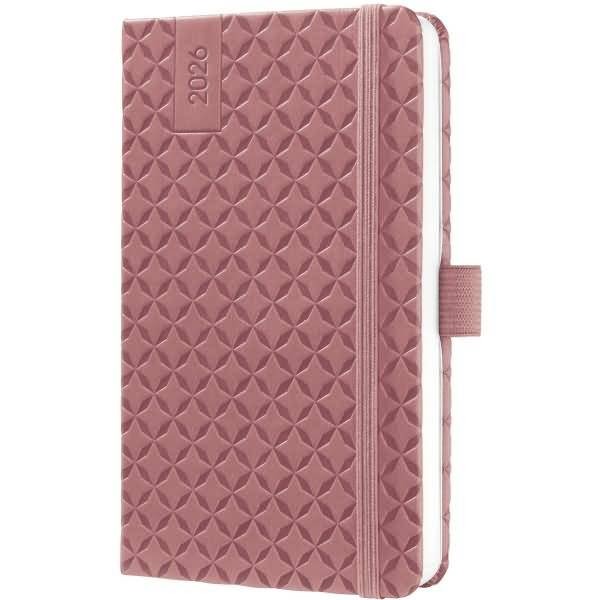 Wochenkalender Jolie ca. A6 Hardcover dusty red 2026-1
