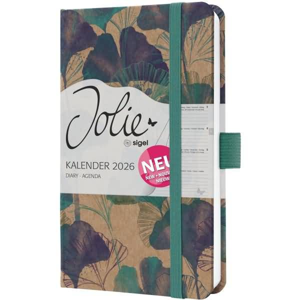 Wochenkalender Jolie ca. A6 Hardcover Moonlight Ginkgo 2026-0
