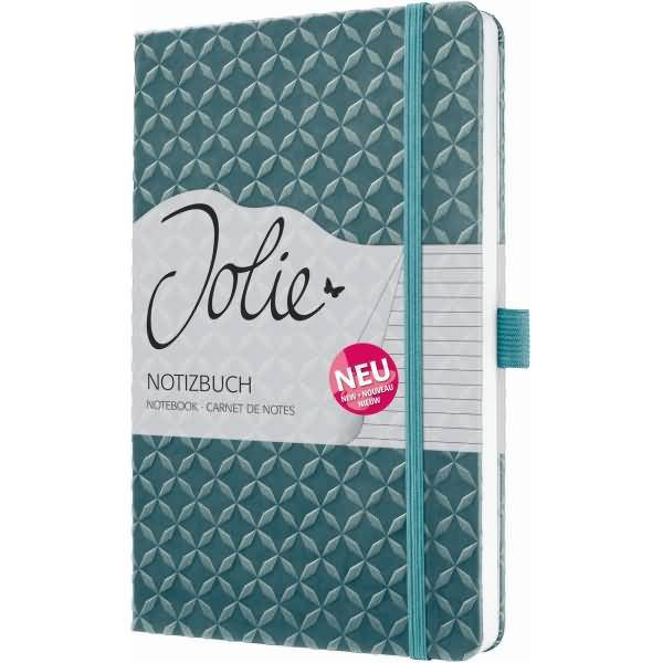 sigel Notizbuch Jolie Flair, Kunstleder, DIN A5, ozeanblau-0