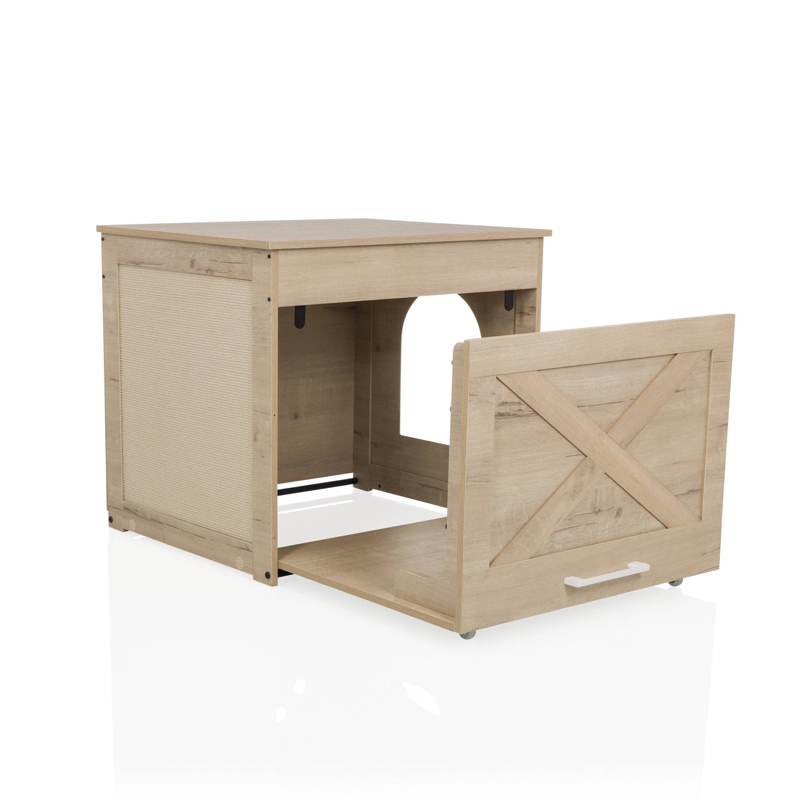 Katzenbox Katzenhöhle KITTY PAWBOX 1 60x50x53,5 cm eiche hjh LIVING-3