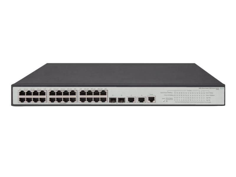 HPE 1950-24G-2SFP+-2XGT-PoE+ - Switch - L3 - managed - 24 x 10/100/1000 (PoE+) + 2 x Gigabit SFP / 10 Gigabit SFP+ + 2 x-2