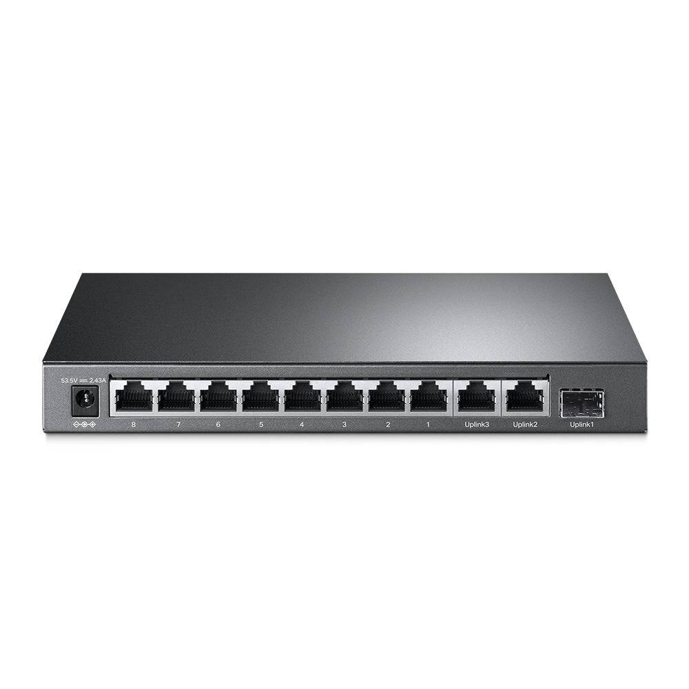 TP-Link TL-SL1311MP 8xFE POE+ 124W 2xGb nonPOE -1xSFP CCTV switch-1