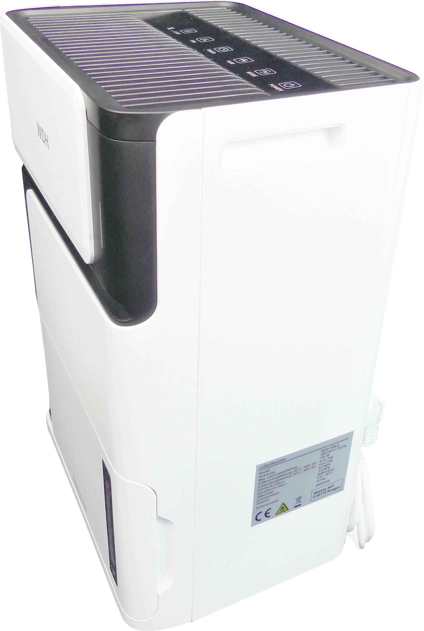 WDH Luftentfeuchter WDH-106LE - für 15m² - 8 Liter/Tag - mit kraftvoller Kompressor-Technologie-1