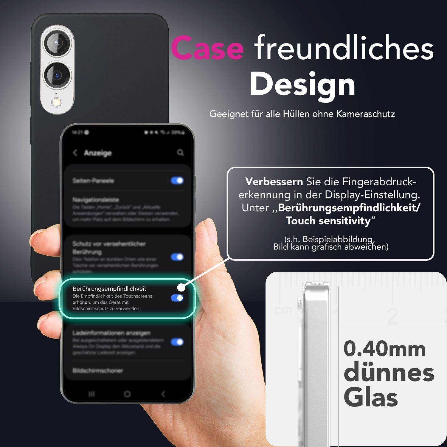 NALIA Schutzglas „ArmorGlassX“ für Samsung Galaxy S25 Edge – 2x Display Glas Hochtransparent Oleophob Kratzfest-2
