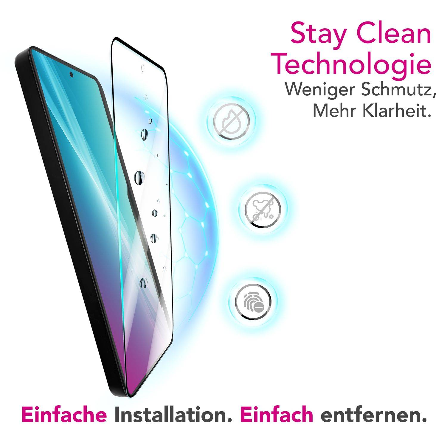 NALIA Schutzglas „ArmorGlassX“ für Samsung Galaxy S25 Edge – 2x Display Glas Hochtransparent Oleophob Kratzfest-3