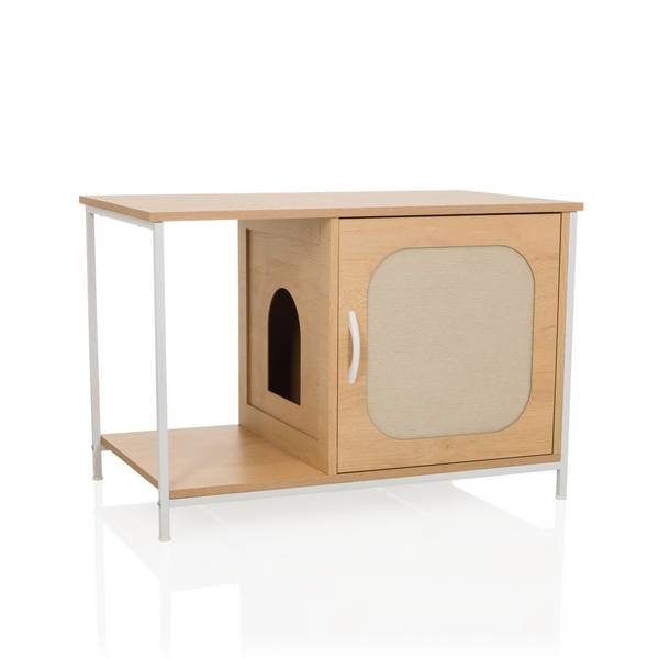 Katzenhaus Sideboard KITTYHOME 1 80x48x55 cm buche weiß hjh LIVING