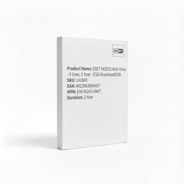 ESET NOD32 Anti-Virus - 5 User, 2 Year - ESD-Download Software ESD-Lizenzen