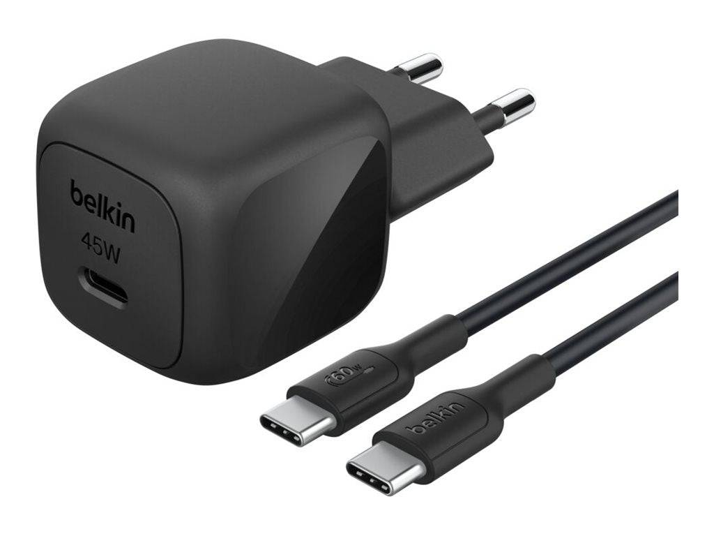 Belkin BoostCharge - Netzteil - kompakt - 45 Watt - Power Delivery 3.1, Fast Charge (24 pin USB-C)-0