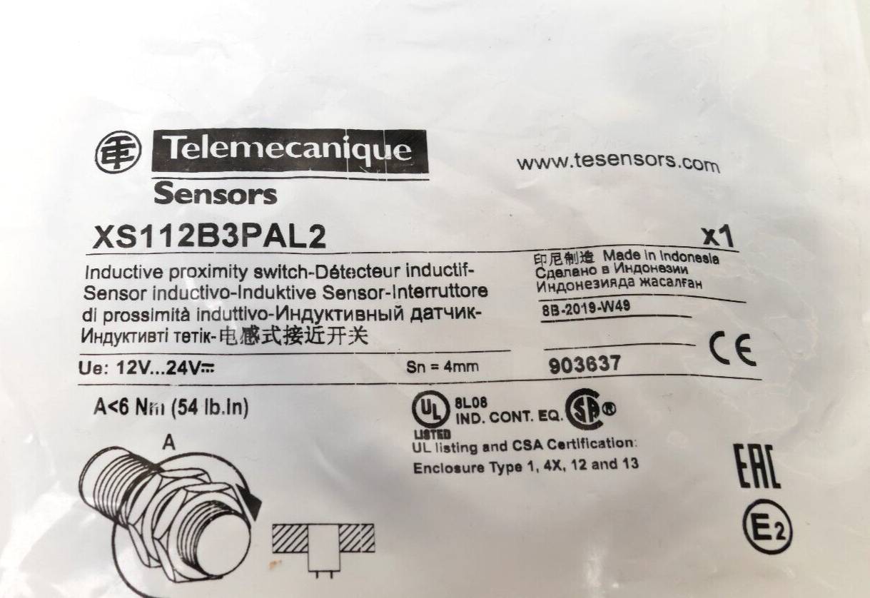 Telemecanique Näherungsschalter Induktiv M12 bündig XS112B3PAL2-1