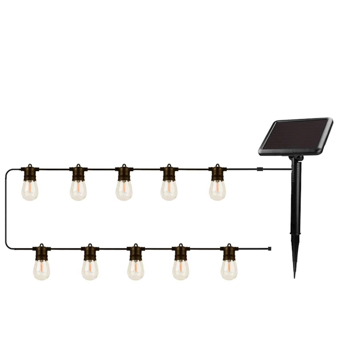 Forever Light LED Solar Lichterkette FLS-60 7,5?m 10?Glühbirnen-0