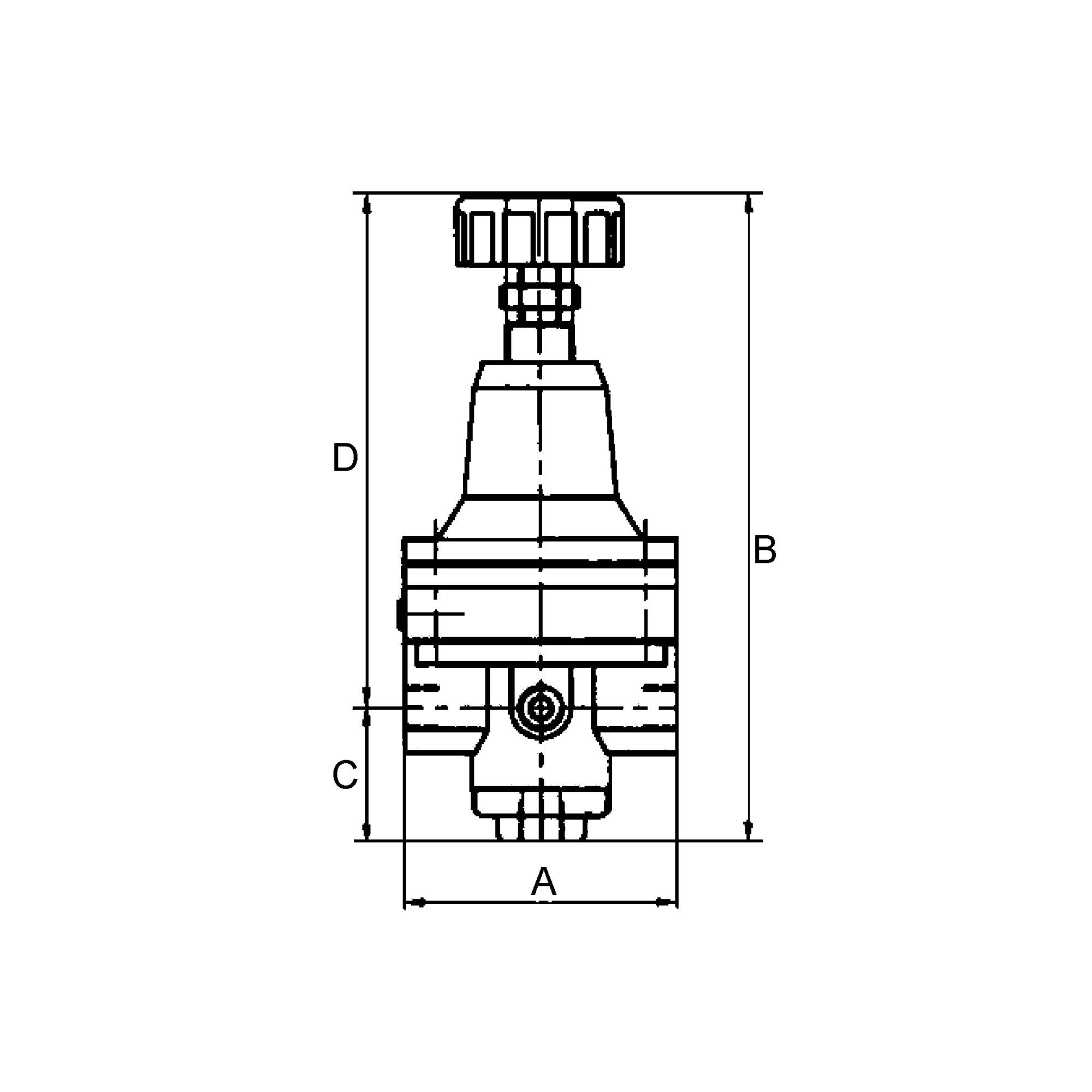 RIEGLER Präzisionsdruckregler ohne Eigenluftverbrauch, ohne Manometer, G 1/4, Regelbereich 0,2 - 6 bar, Eingangsdruck ma-2