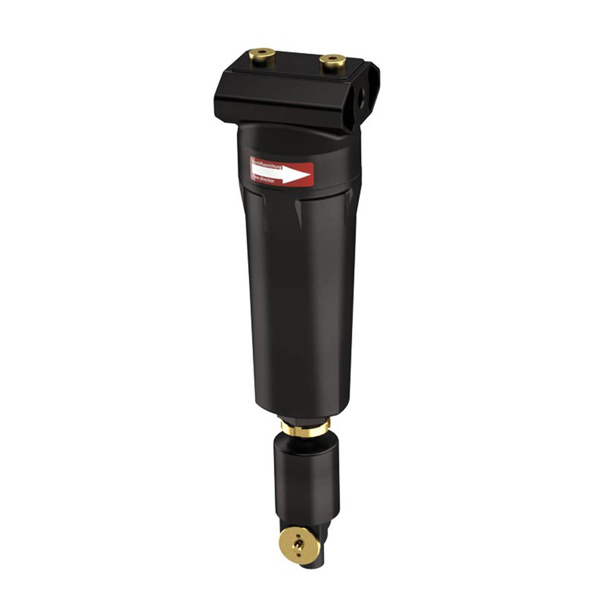 RIEGLER Vorfilter ohne Differenzdruckmanometer, 1 µm, G 1/2, Eingangsdruck 4 - 12 bar, Mediums-Umgebungstemp. 1,5-80 °C,-0
