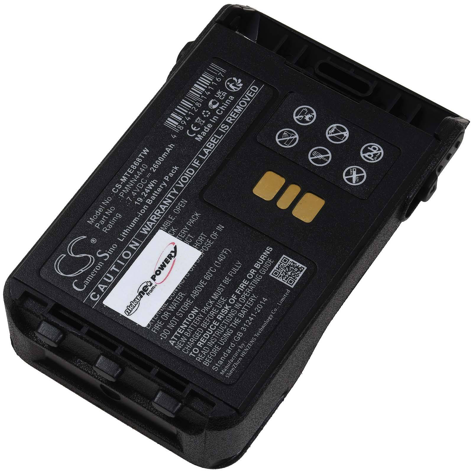 XXL-Akku passend für Funkgerät Motorola DP3441, 7,4V, Li-Ion-0